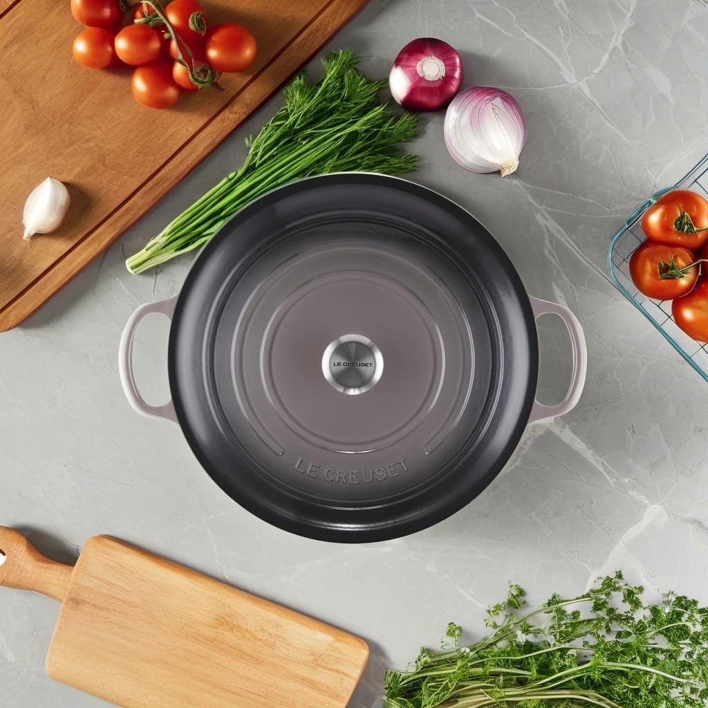 image:imageLe Creuset Enameled Cast Iron Signature Round Dutch Oven 725 qt ArtichautOyster