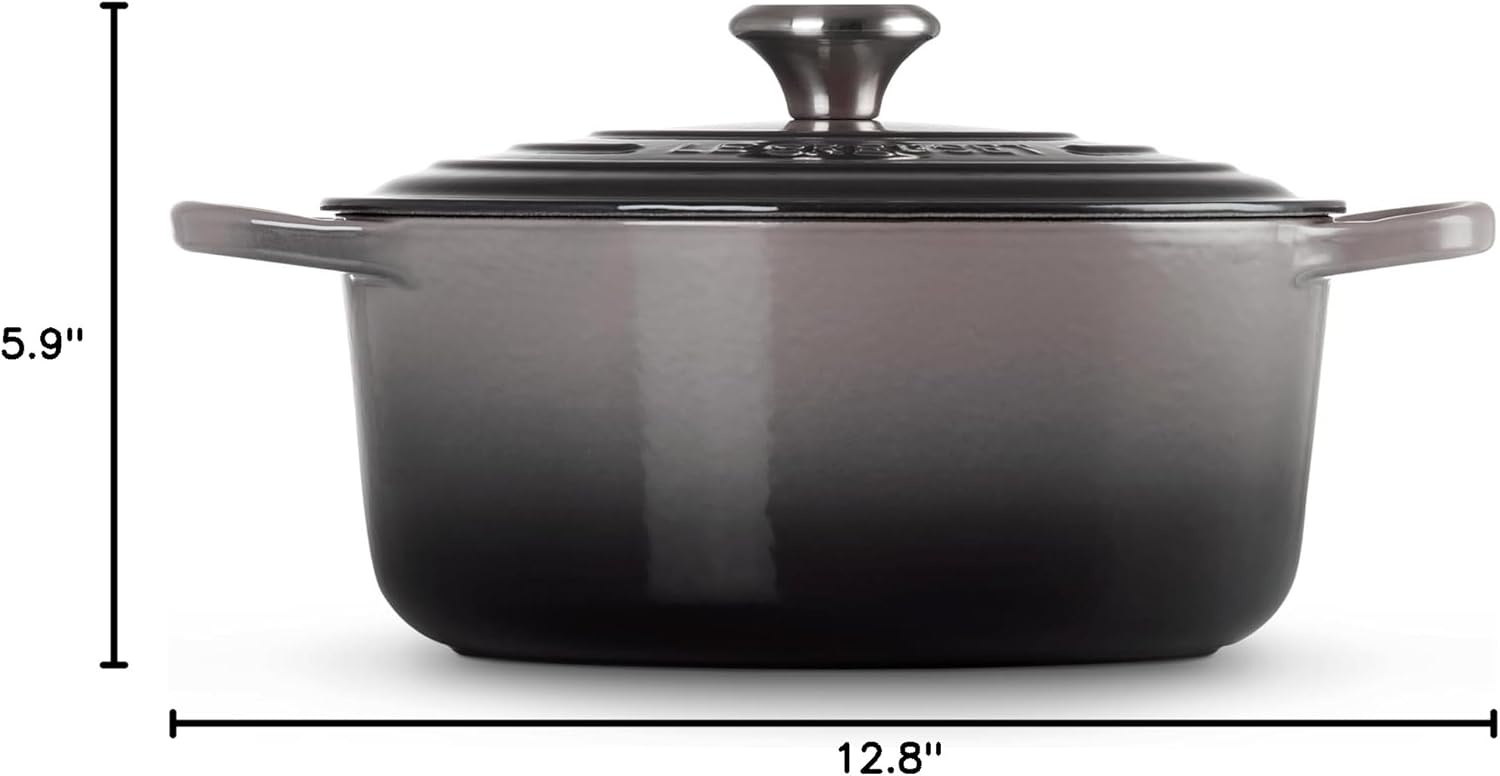 image:imageLe Creuset Enameled Cast Iron Signature Round Dutch Oven 725 qt ArtichautOyster