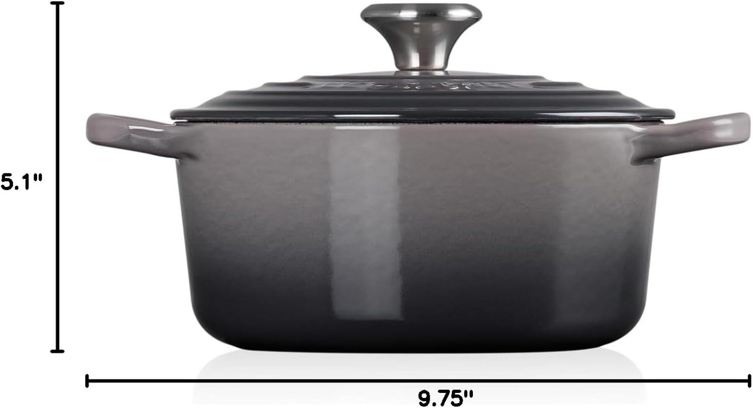 image:imageLe Creuset Enameled Cast Iron Signature Round Dutch Oven 725 qt ArtichautOyster