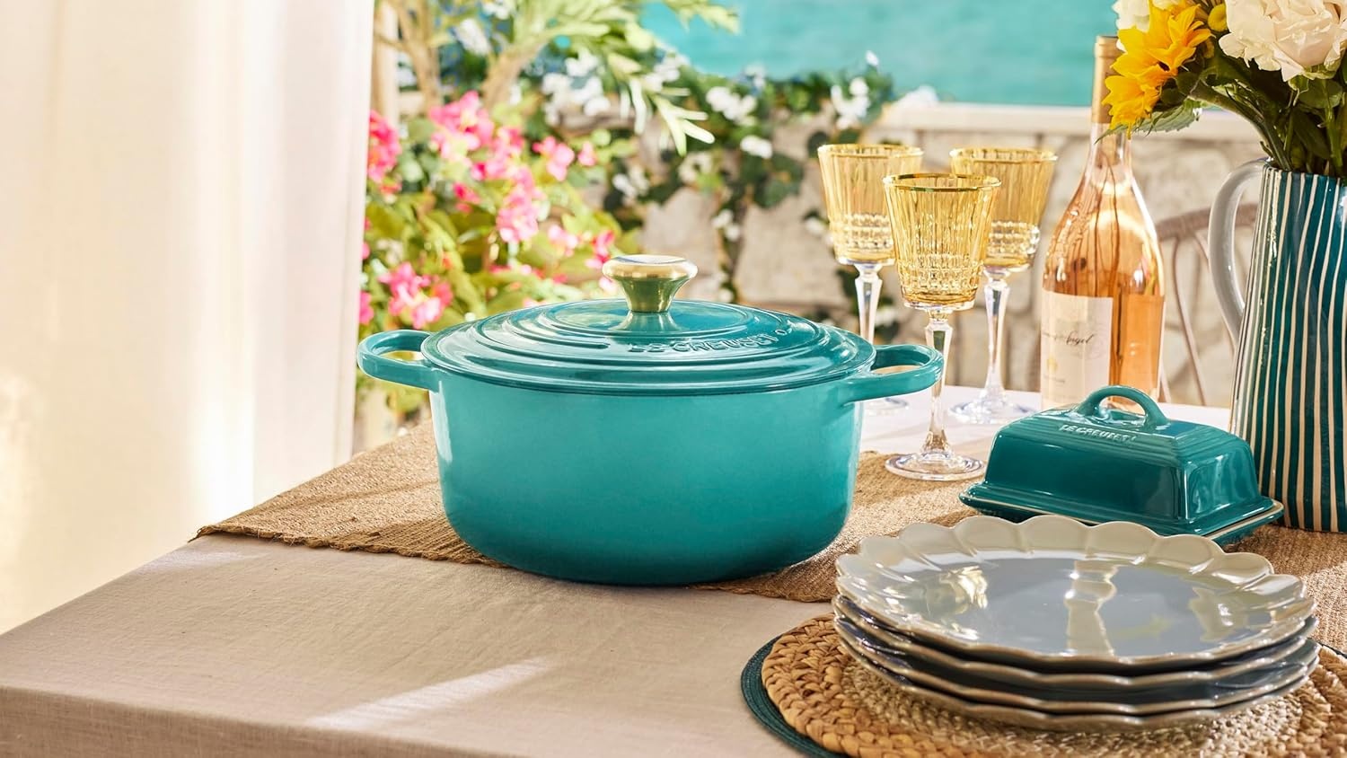 image:imageLe Creuset Enameled Cast Iron Signature Round Dutch Oven 725 qt ArtichautRiviera