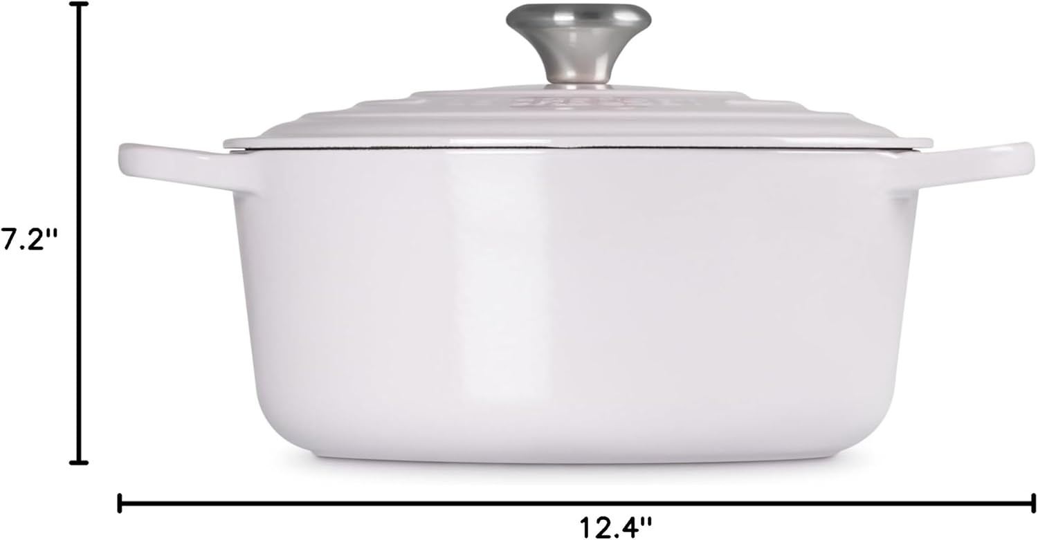 image:imageLe Creuset Enameled Cast Iron Signature Round Dutch Oven 725 qt ArtichautShallot