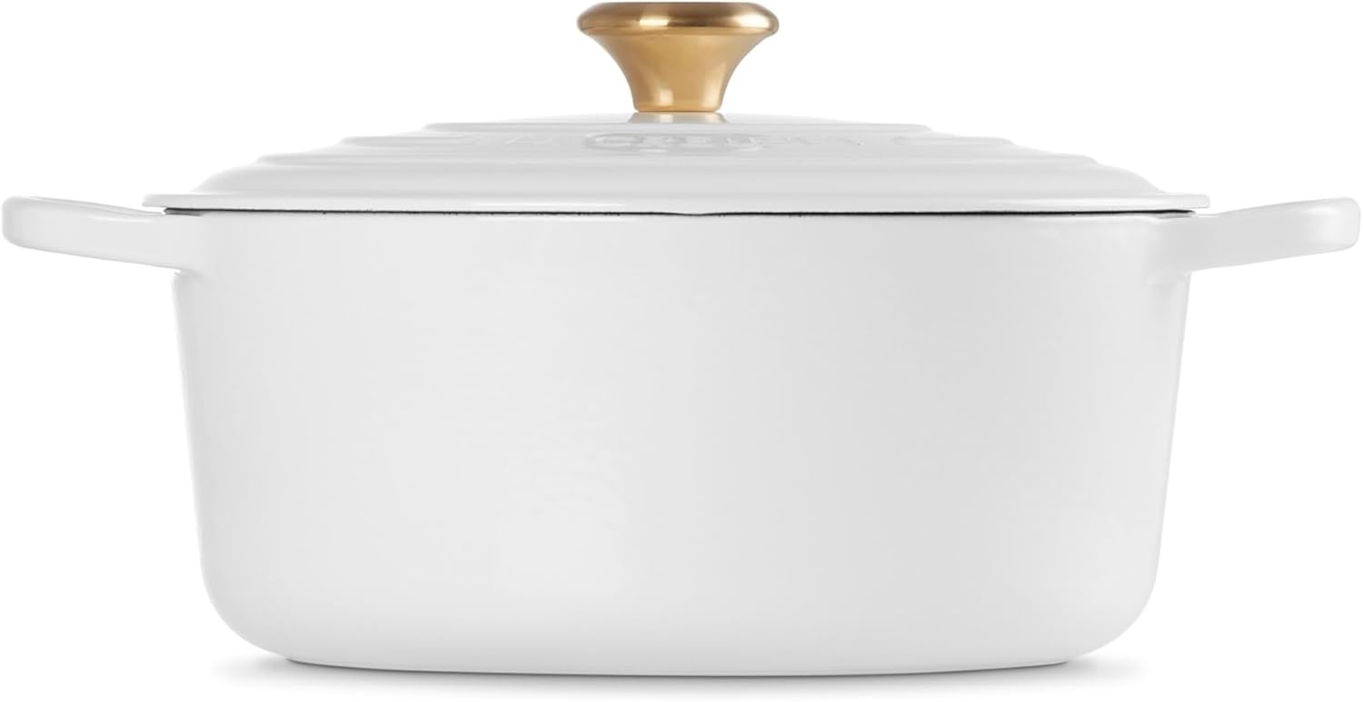 image:imageLe Creuset Enameled Cast Iron Signature Round Dutch Oven 725 qt ArtichautWhite