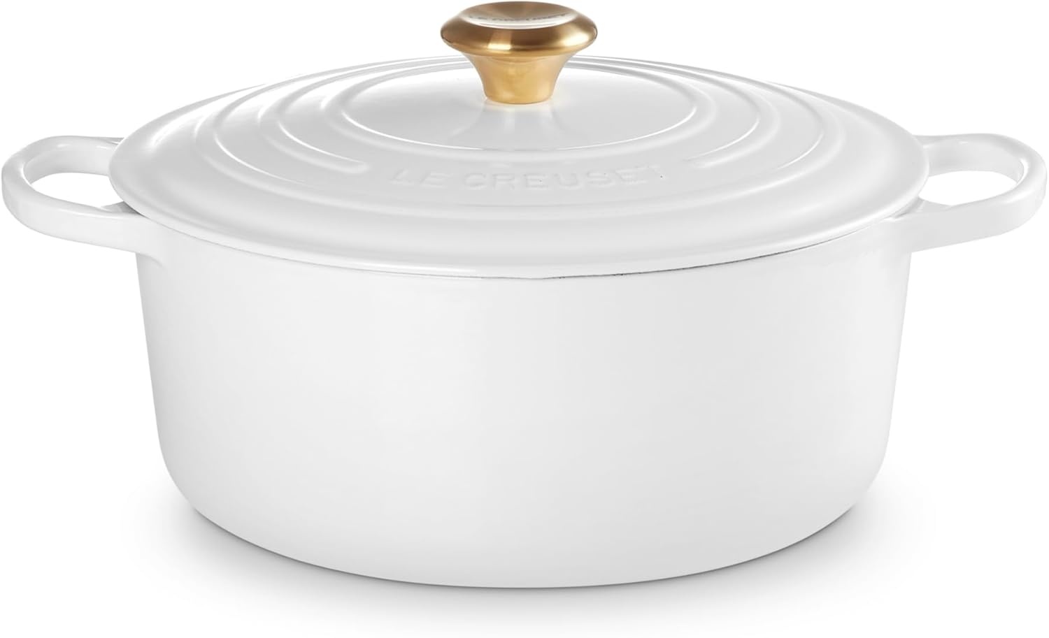 image:imageLe Creuset Enameled Cast Iron Signature Round Dutch Oven 725 qt ArtichautWhite