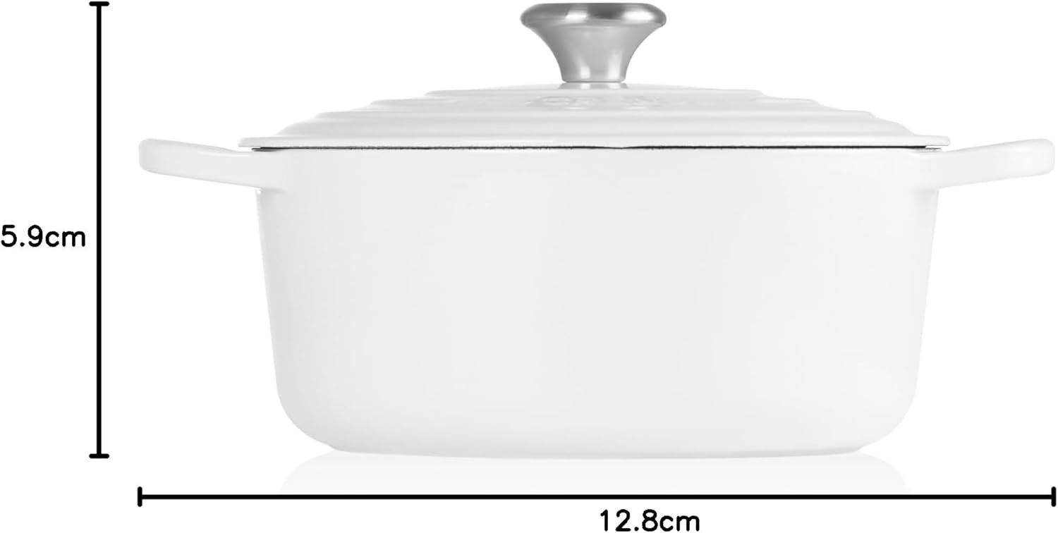 image:imageLe Creuset Enameled Cast Iron Signature Round Dutch Oven 725 qt ArtichautWhite