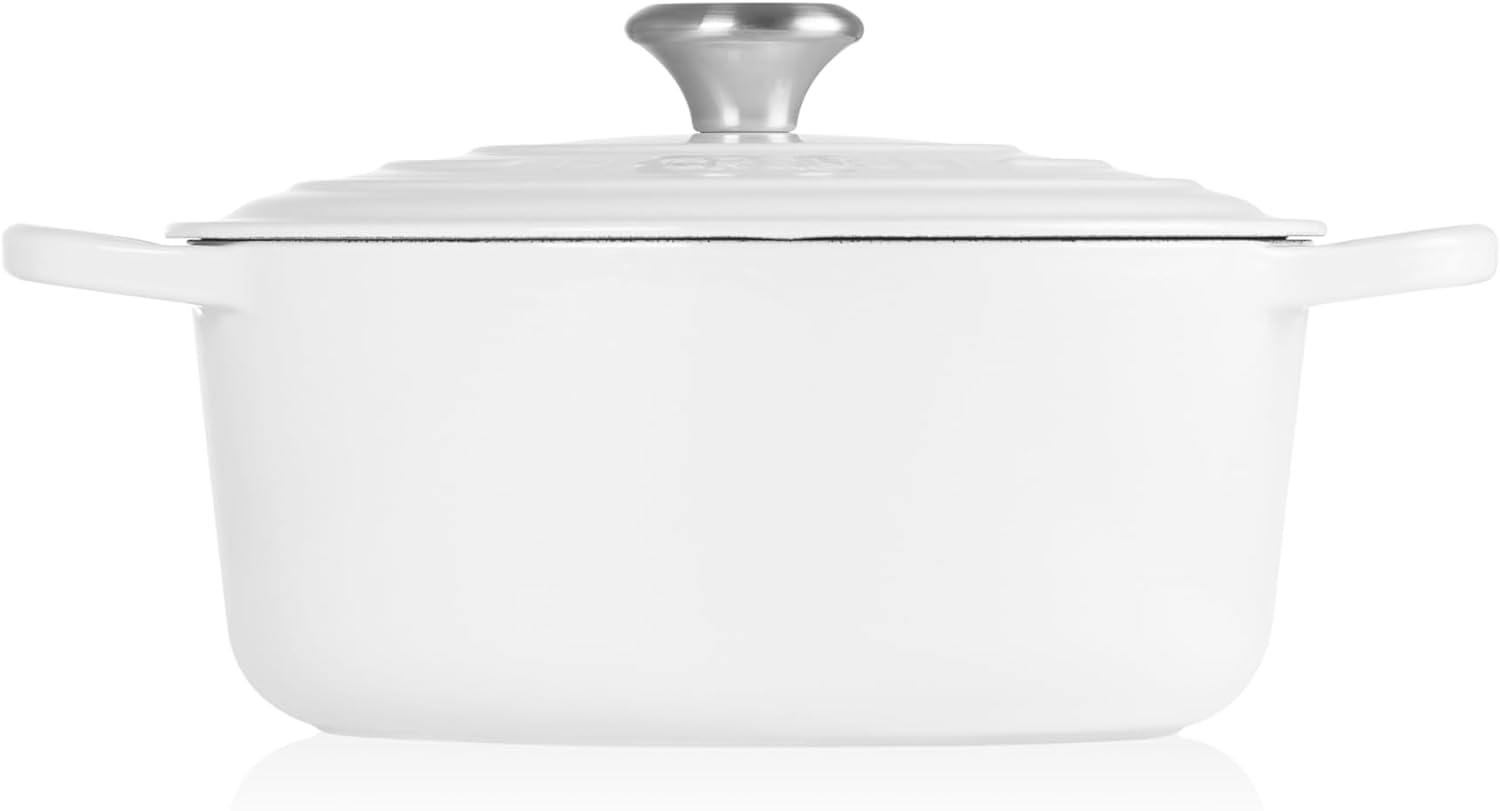 image:imageLe Creuset Enameled Cast Iron Signature Round Dutch Oven 725 qt ArtichautWhite