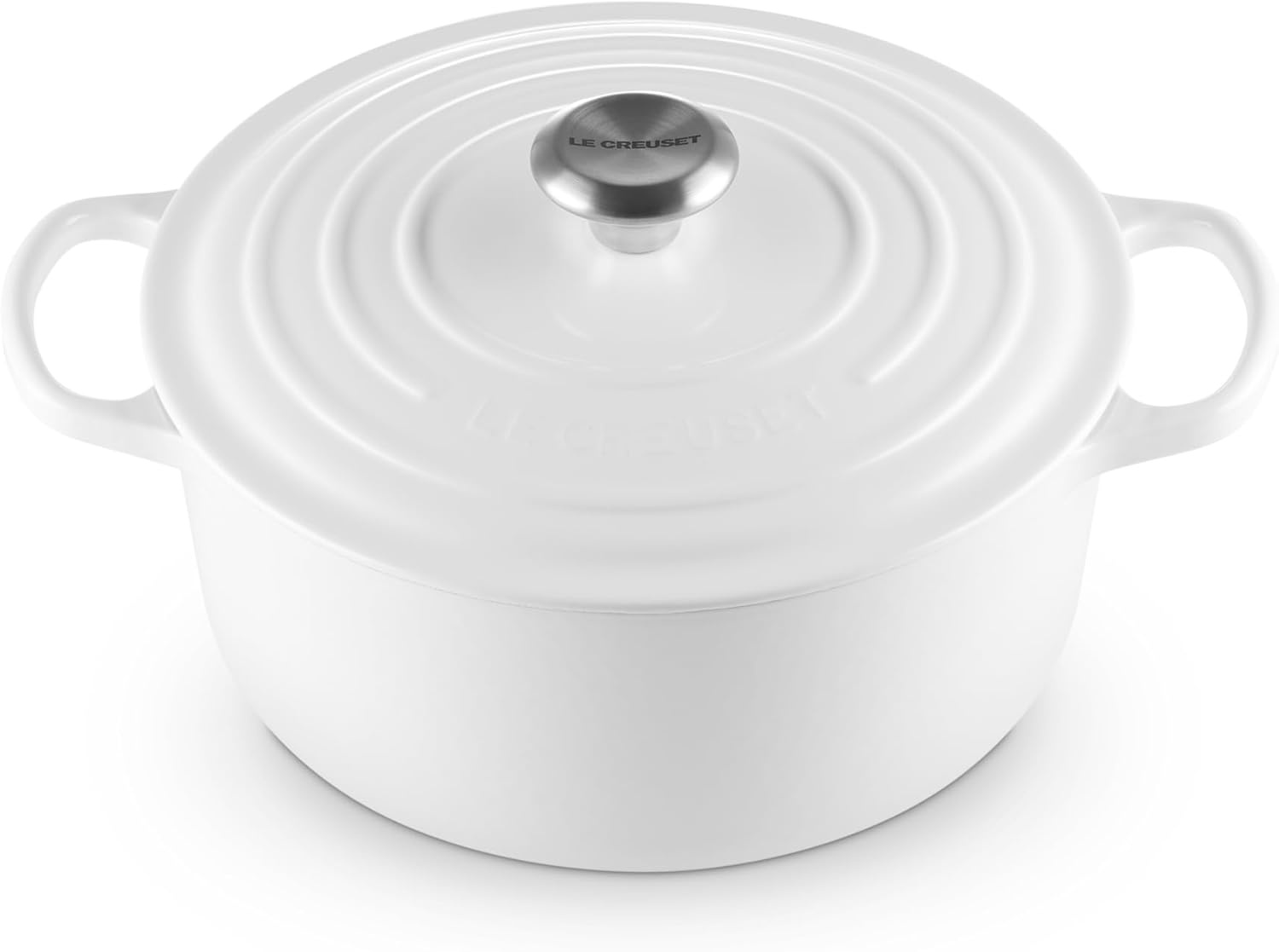 image:imageLe Creuset Enameled Cast Iron Signature Round Dutch Oven 725 qt ArtichautWhite