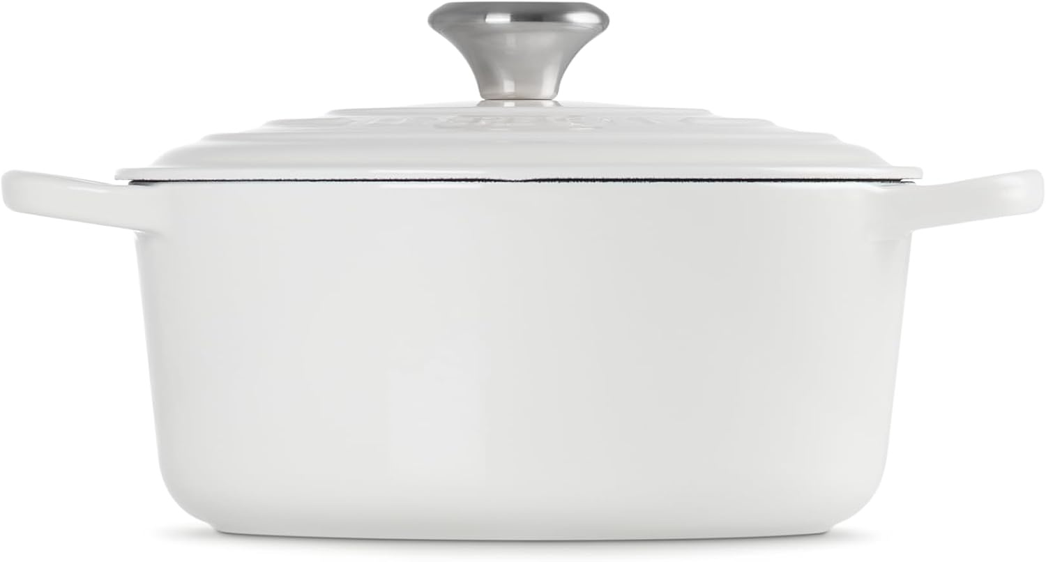 image:imageLe Creuset Enameled Cast Iron Signature Round Dutch Oven 725 qt ArtichautWhite