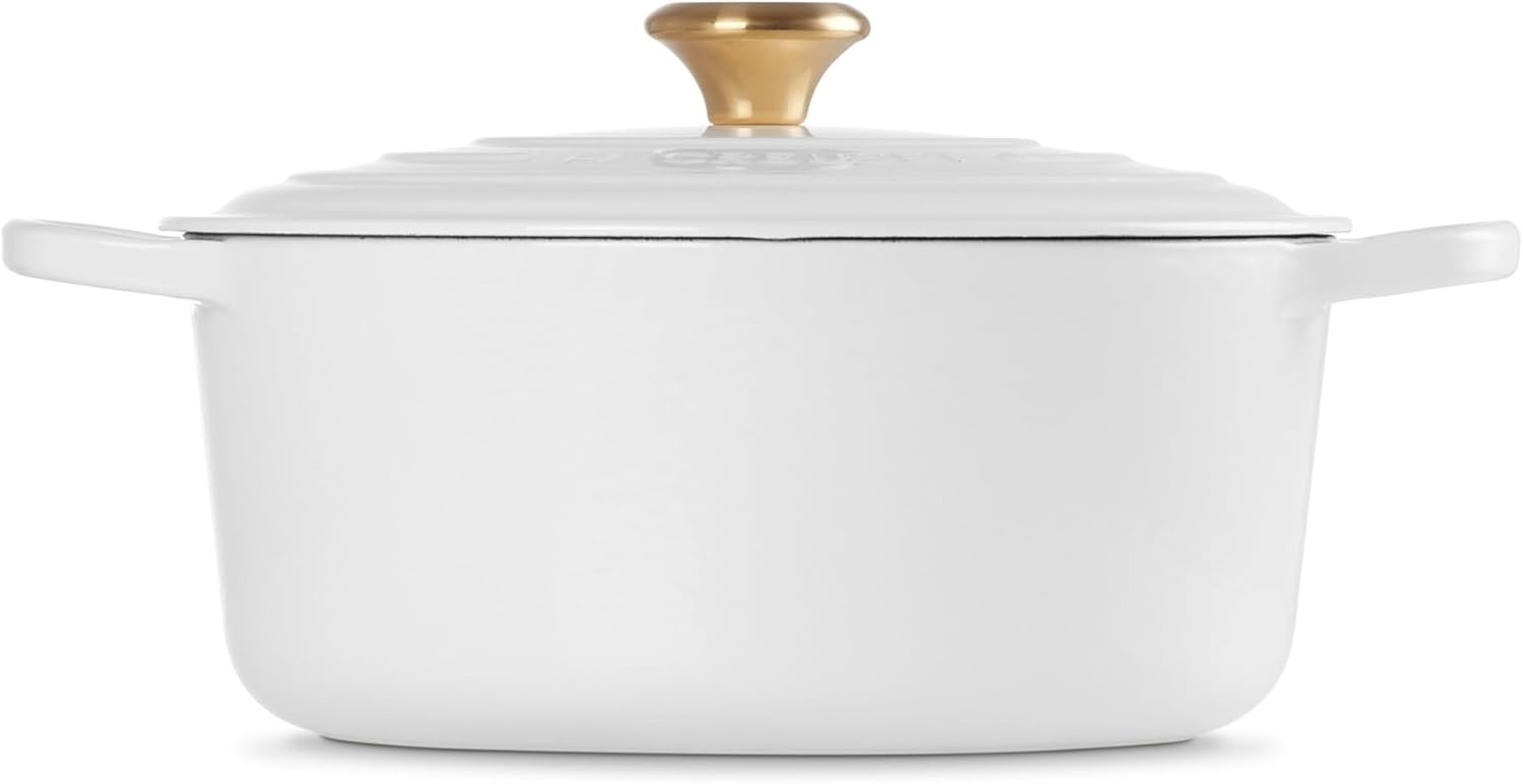 image:imageLe Creuset Enameled Cast Iron Signature Round Dutch Oven 725 qt ArtichautWhite