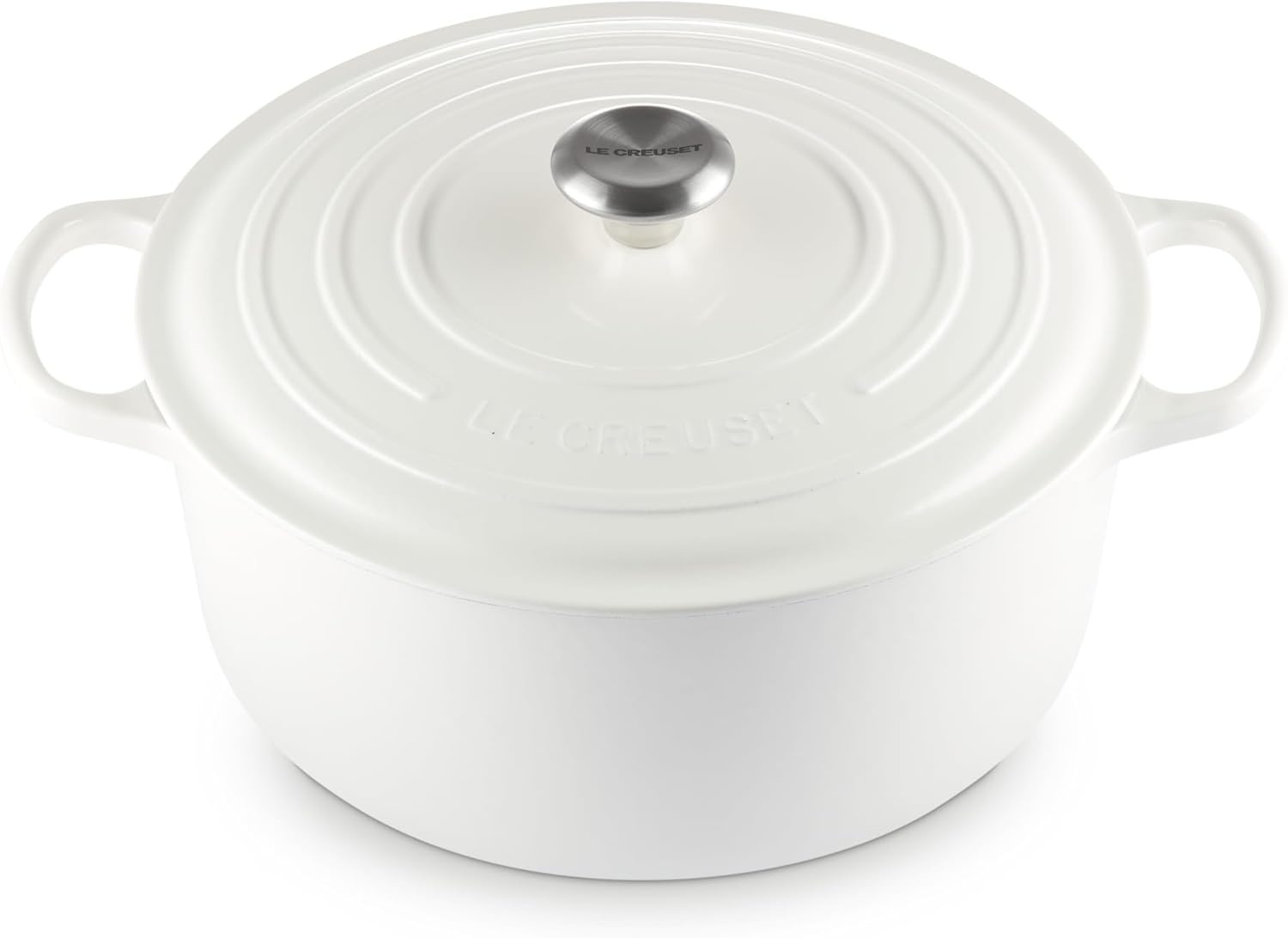 image:imageLe Creuset Enameled Cast Iron Signature Round Dutch Oven 725 qt ArtichautWhite