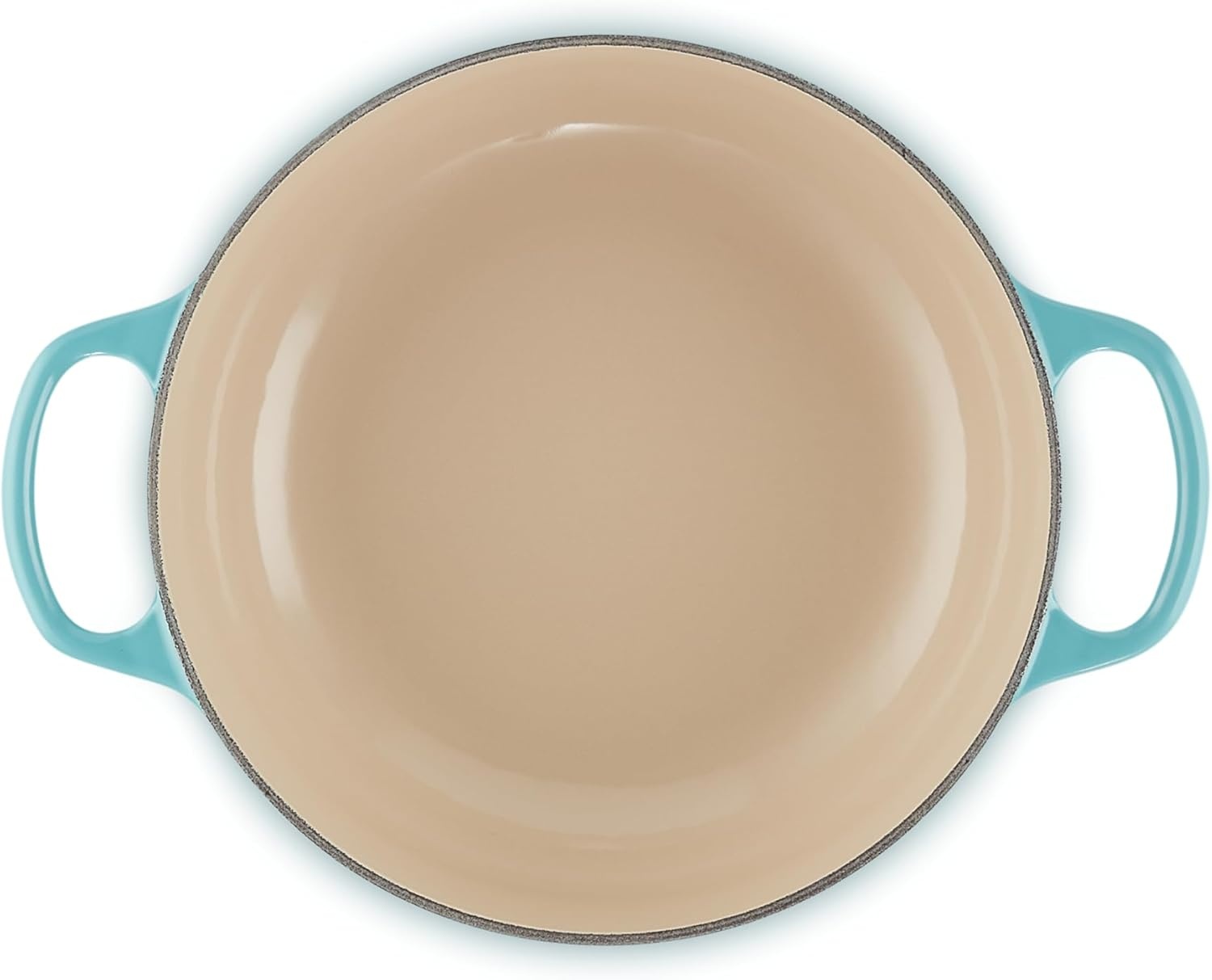 image:imageLe Creuset Enameled Cast Iron Signature Round Sauteuse 35 qt OliveCaribbean