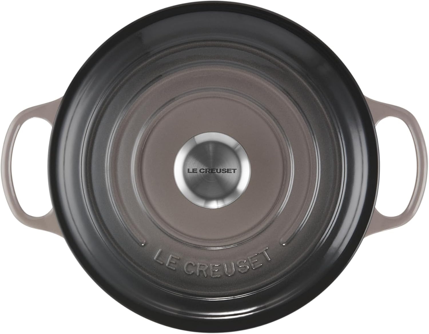 image:imageLe Creuset Enameled Cast Iron Signature Round Sauteuse 35 qt OliveOyster