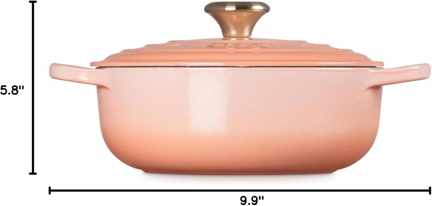 image:imageLe Creuset Enameled Cast Iron Signature Round Sauteuse 35 qt OlivePeche