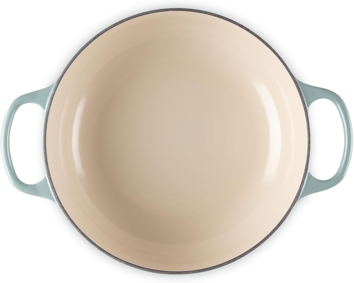 image:imageLe Creuset Enameled Cast Iron Signature Round Sauteuse 35 qt OliveSea Salt