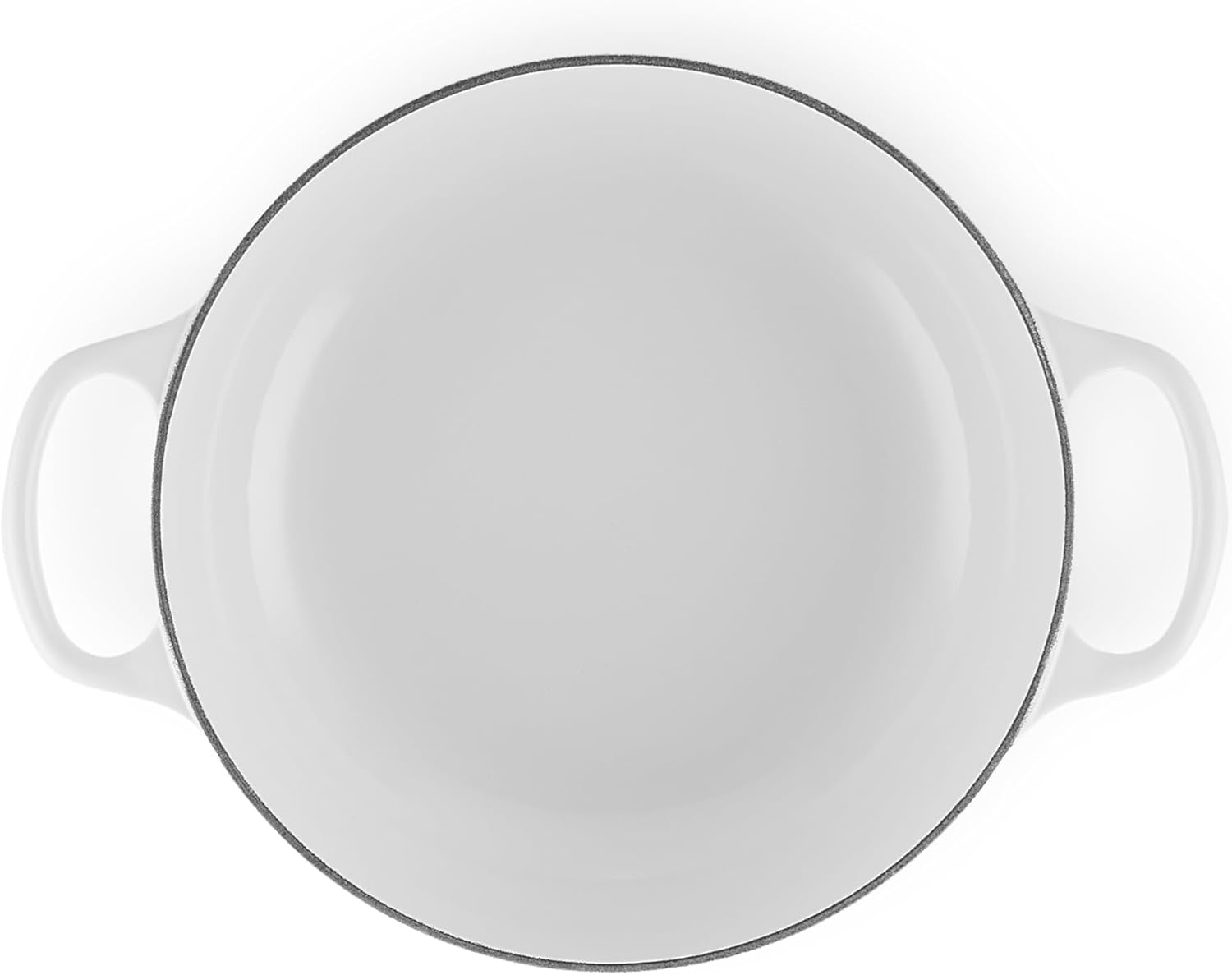 image:imageLe Creuset Enameled Cast Iron Signature Round Sauteuse 35 qt OliveWhite