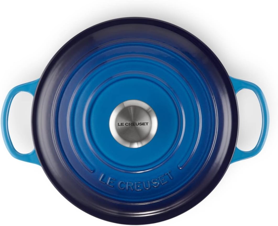 image:imageLe Creuset Signature Enamelled Cast Iron Round Casserole Dish With Lid 24 cm 42 Litre Azure 21177182202430Azure