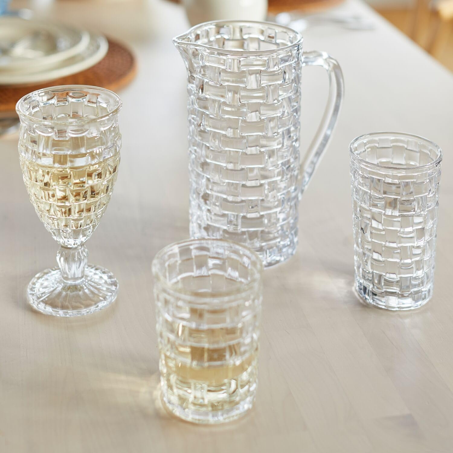 image:imageSur La Table Basketweave Pitcher Clear