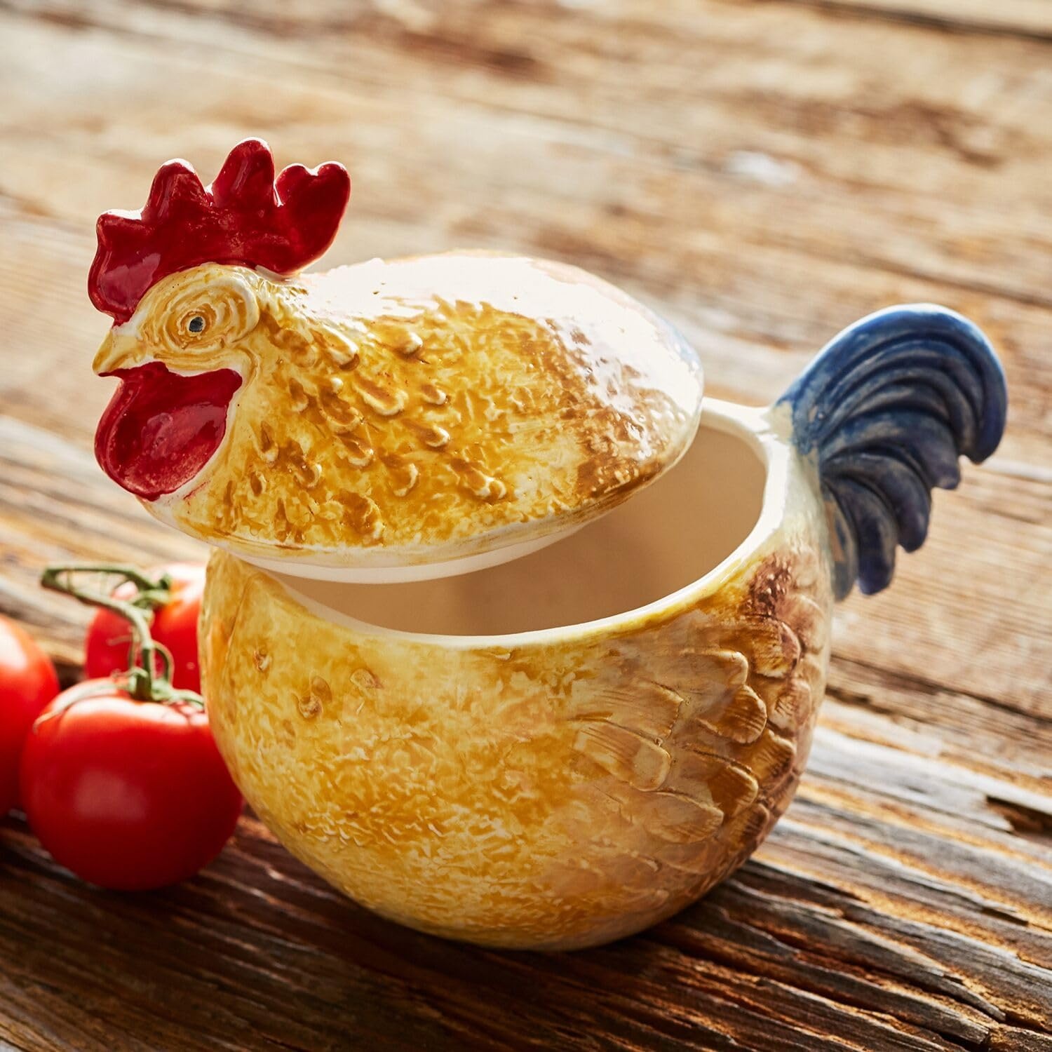 image:imageSur La Table Jacques Ppin Collection Figural Chicken Covered Bowl Yellow