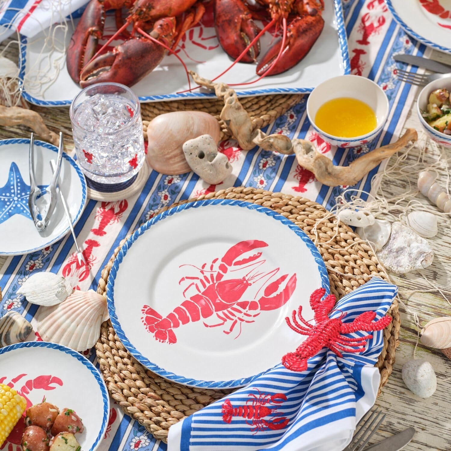 image:imageSur La Table Seaside Melamine Pinch Bowls Set of 3 White