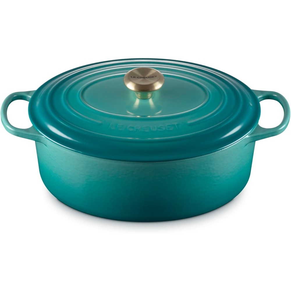 image:imageLe Creuset Enameled Cast Iron Signature Oval Dutch Oven 8 qt WhiteRiviera