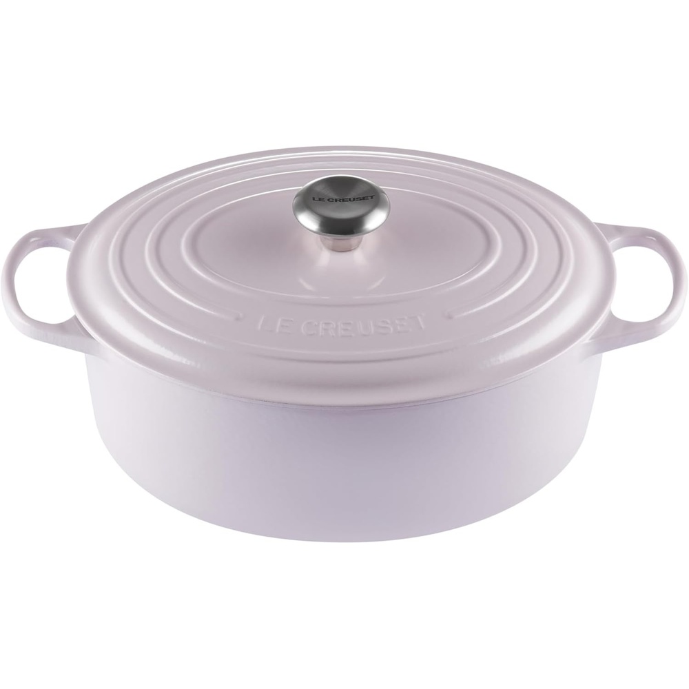 image:imageLe Creuset Enameled Cast Iron Signature Oval Dutch Oven 8 qt WhiteShallot