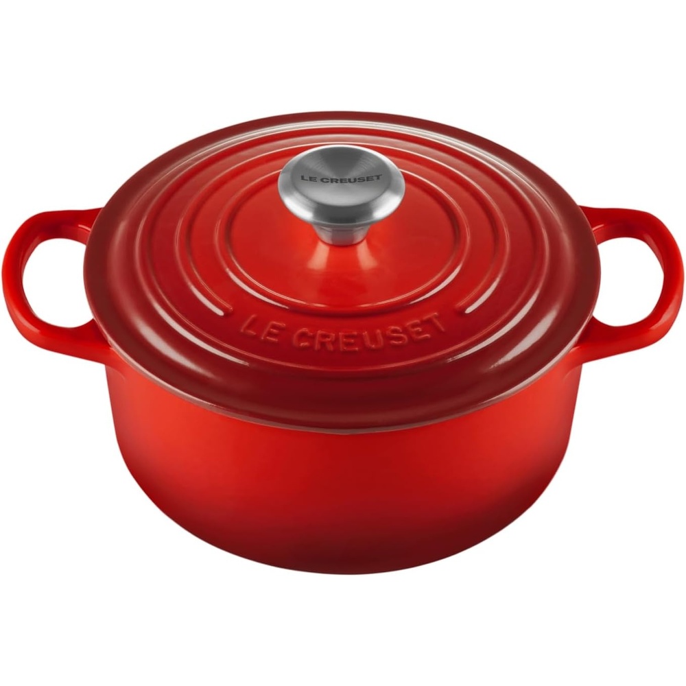 image:imageLe Creuset Enameled Cast Iron Signature Round Dutch Oven 725 qt ArtichautCerise