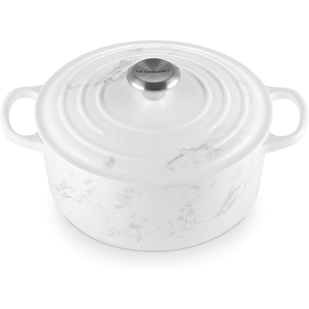 image:imageLe Creuset Enameled Cast Iron Signature Round Dutch Oven 725 qt ArtichautMarble