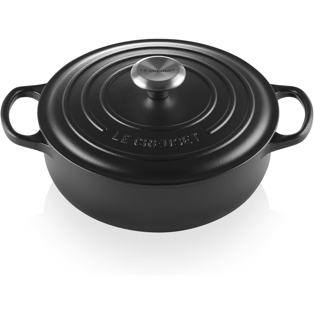 image:imageLe Creuset Enameled Cast Iron Signature Round Sauteuse 35 qt OliveLicorice