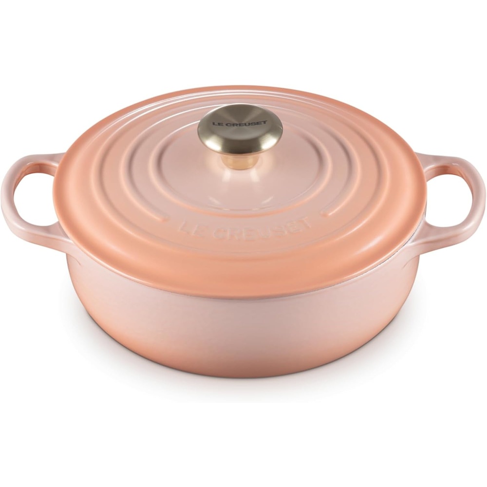 image:imageLe Creuset Enameled Cast Iron Signature Round Sauteuse 35 qt OlivePeche
