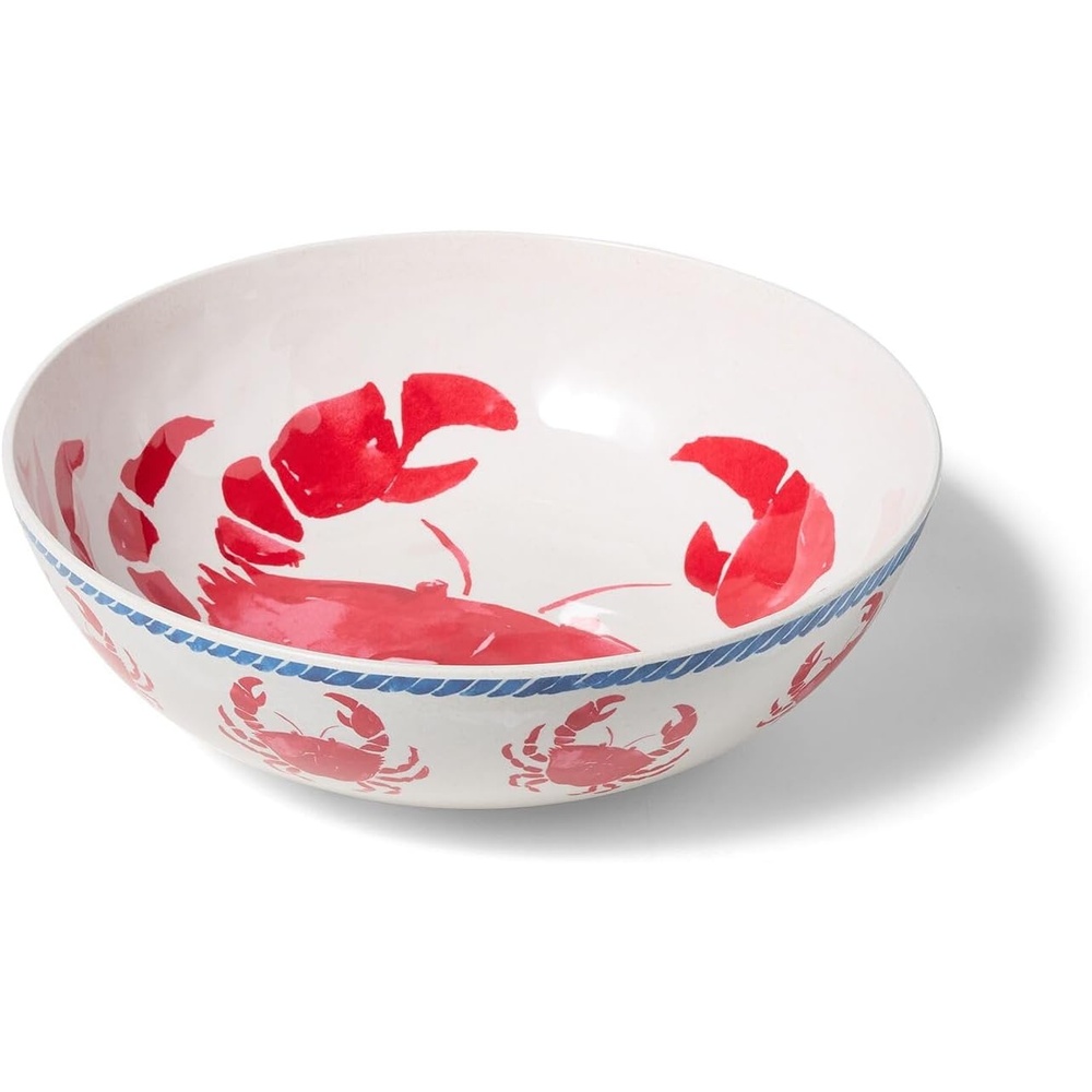 image:imageSur La Table Crab Melamine Serve Bowl Red