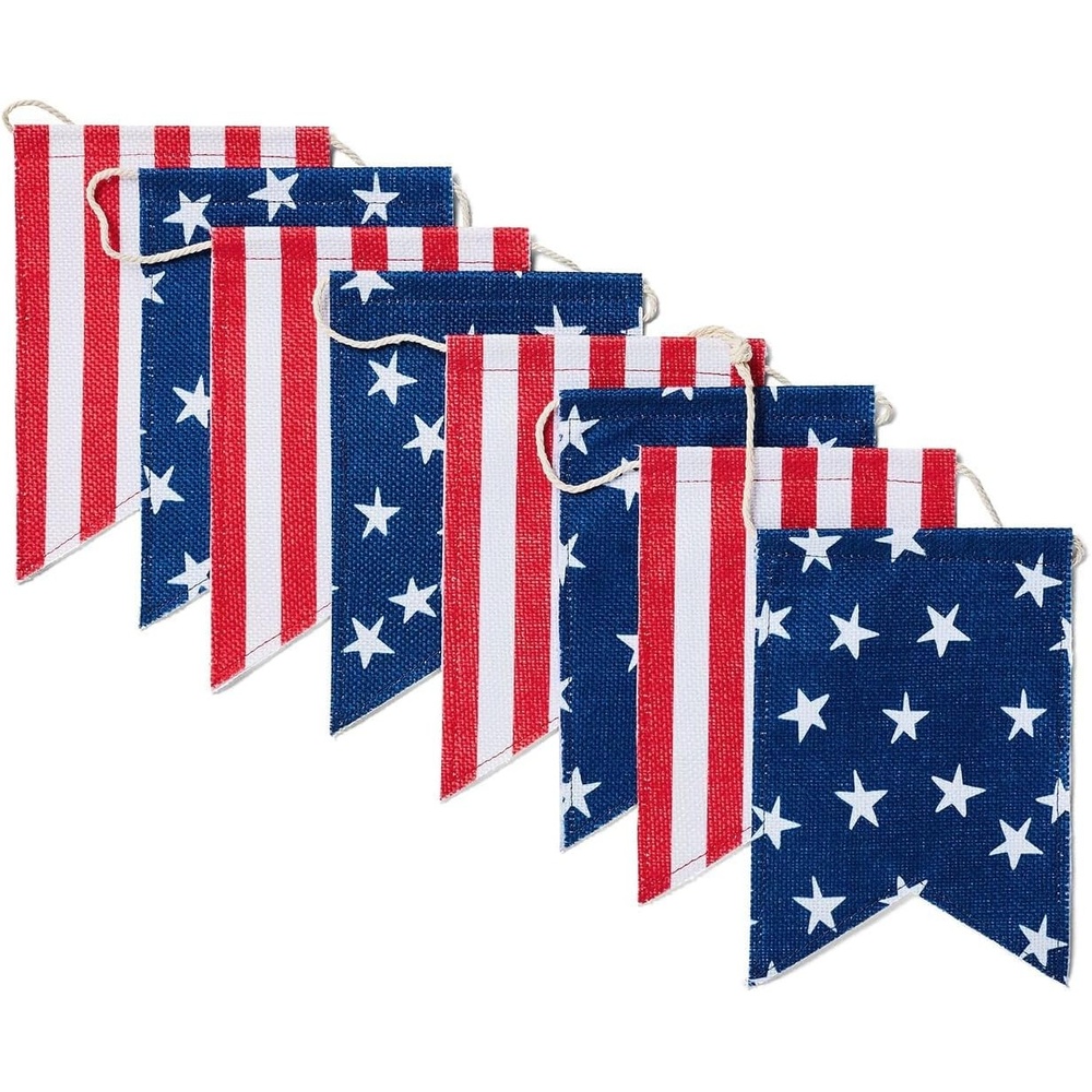 image:imageSur La Table Fourth of July Flag Banner 6 ft Multi