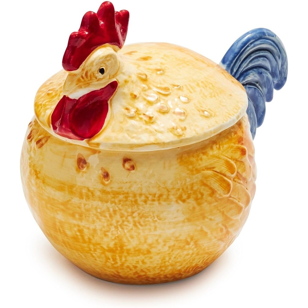 image:imageSur La Table Jacques Ppin Collection Figural Chicken Covered Bowl Yellow