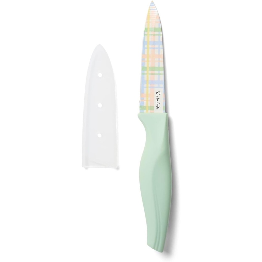 image:imageSur La Table Soft Plaid Paring Knife Green
