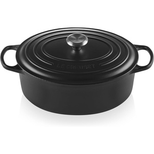 image:imageLe Creuset Enameled Cast Iron Signature Oval Dutch Oven 8 qt WhiteLicorice