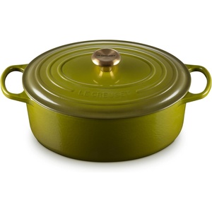 image:imageLe Creuset Enameled Cast Iron Signature Oval Dutch Oven 8 qt WhiteOlive