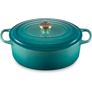 image:imageLe Creuset Enameled Cast Iron Signature Oval Dutch Oven 8 qt WhiteRiviera