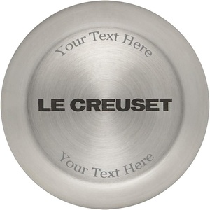 image:imageLe Creuset Enameled Cast Iron Signature Oval Dutch Oven 8 qt Whitew Engraved Knob