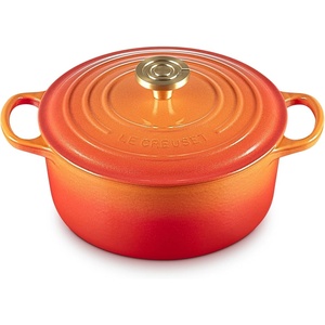 image:imageLe Creuset Enameled Cast Iron Signature Round Dutch Oven 725 qt ArtichautFlamme Doree