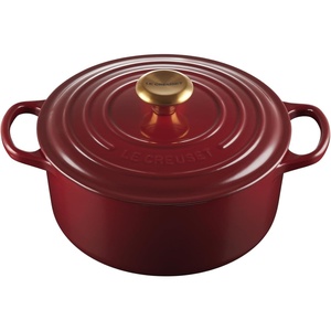 image:imageLe Creuset Enameled Cast Iron Signature Round Dutch Oven 725 qt ArtichautGarnet