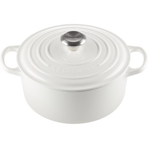 image:imageLe Creuset Enameled Cast Iron Signature Round Dutch Oven 725 qt ArtichautWhite