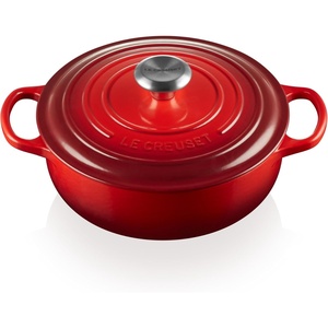 image:imageLe Creuset Enameled Cast Iron Signature Round Sauteuse 35 qt OliveCerise
