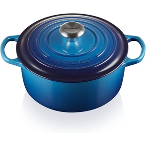image:imageLe Creuset Signature Enamelled Cast Iron Round Casserole Dish With Lid 24 cm 42 Litre Azure 21177182202430Azure