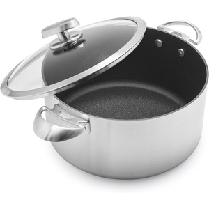 image:imageScanpan CS 75 QT Nonstick Dutch Oven  Compatible with All Cooktops Induction Ready Metal Utensil Safe Oven Safe to 500F Dishwasher Safe