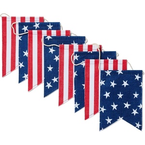 image:imageSur La Table Fourth of July Flag Banner 6 ft Multi