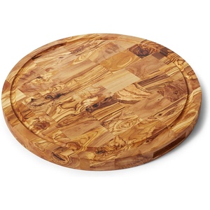 image:imageSur La Table Italian Olivewood Endgrain Round Cheese Board Tan