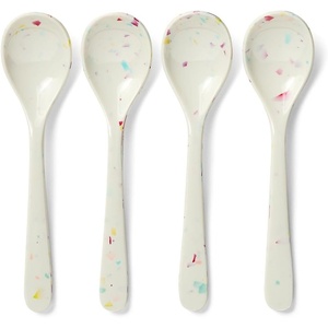 image:imageSur La Table Melamine Sprinkle Spoons Set of 4 White