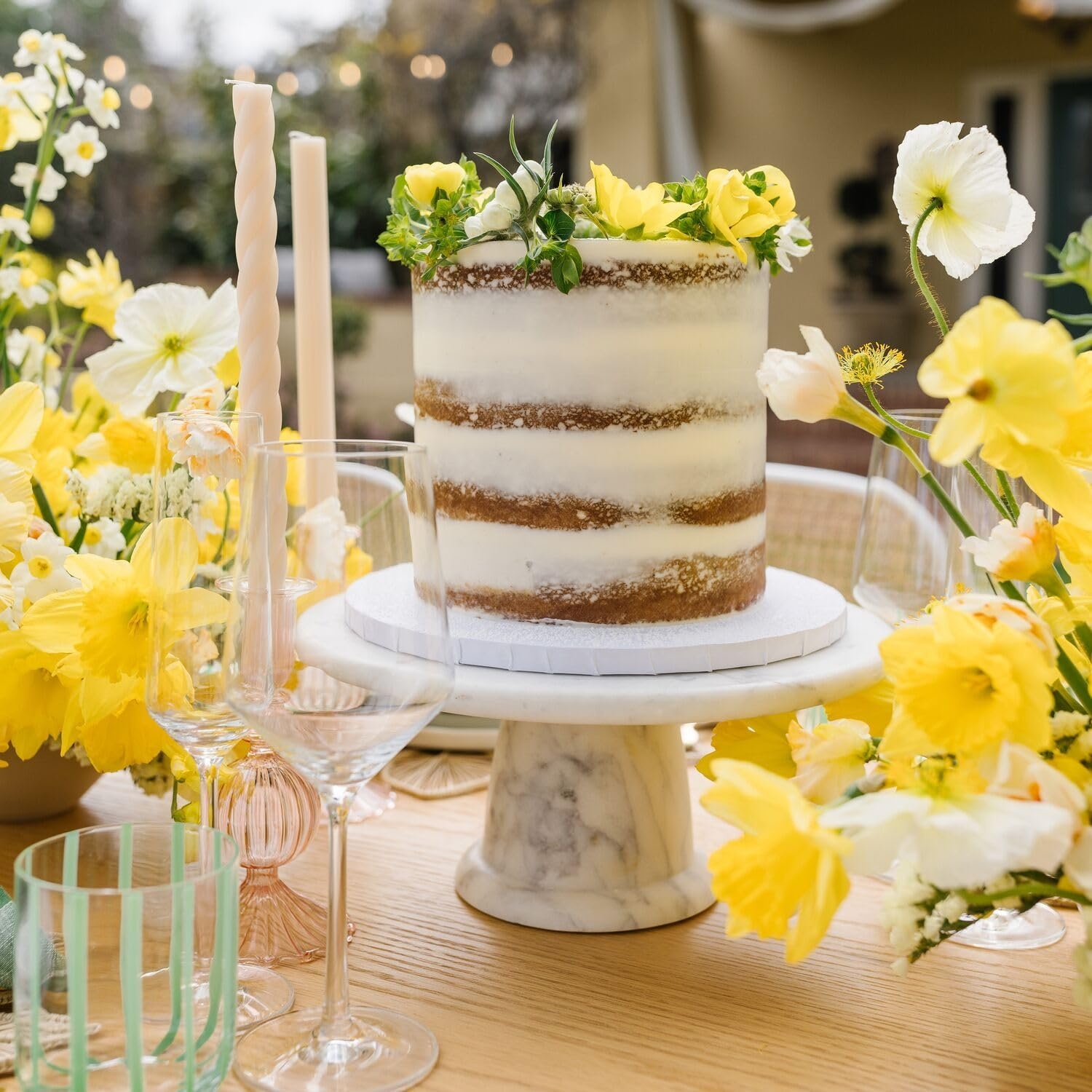 image:imageSur La Table Marble Cake Stand White