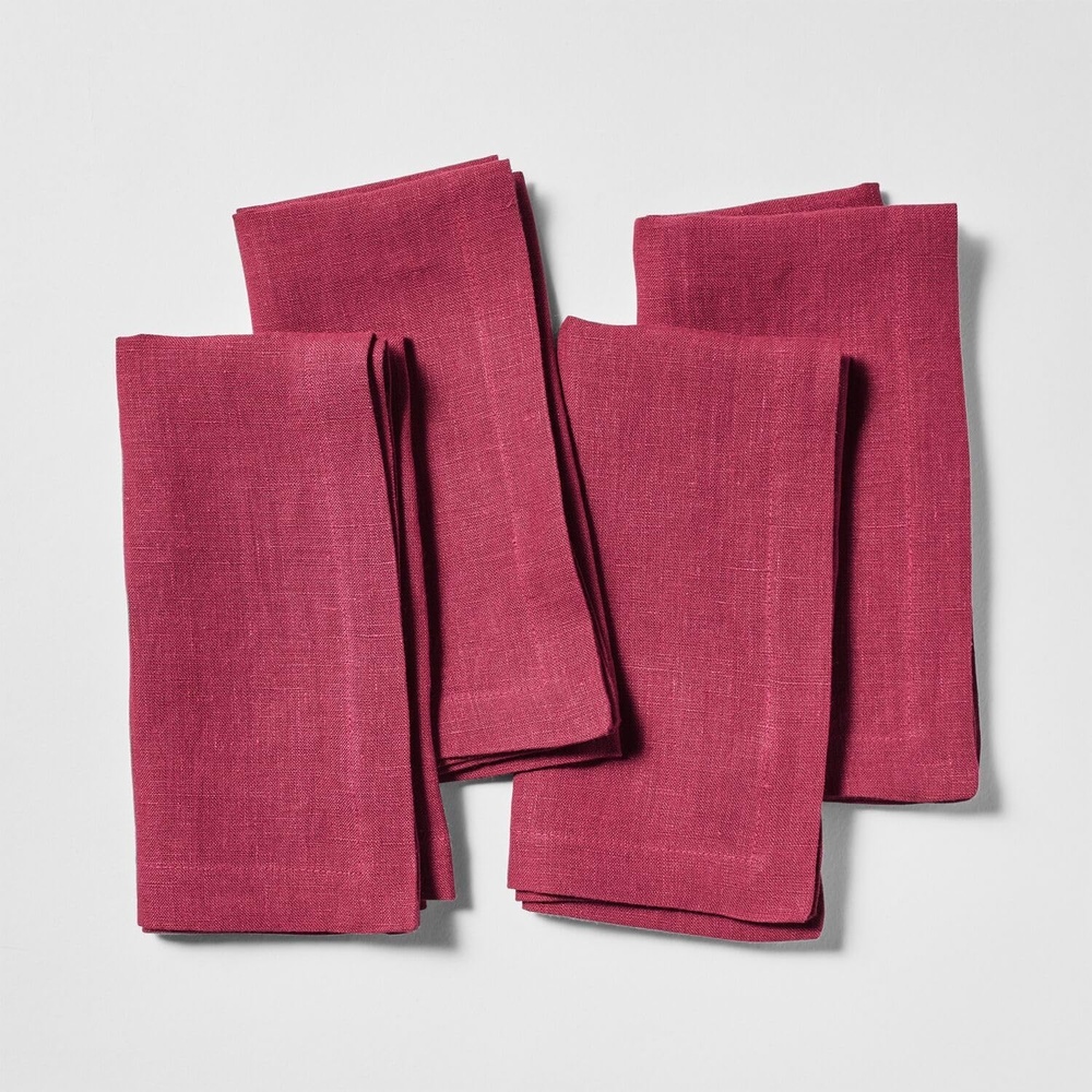 image:imageSur La Table Linen Napkins Set of 4 BlueBordeaux