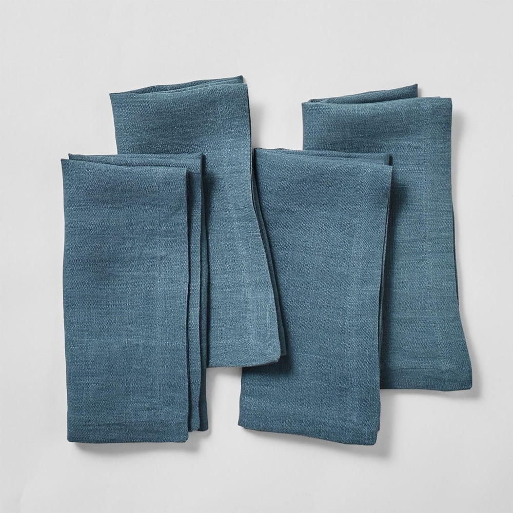 image:imageSur La Table Linen Napkins Set of 4 BlueDeep Teal