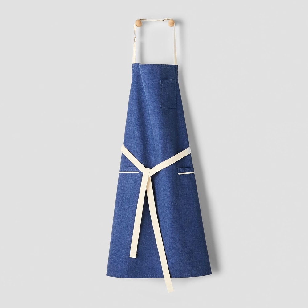 image:imageSur La Table The Patissier Signature Apron Professional FullCoverage French PastryStyle Apron with Pockets and Adjustable Ties