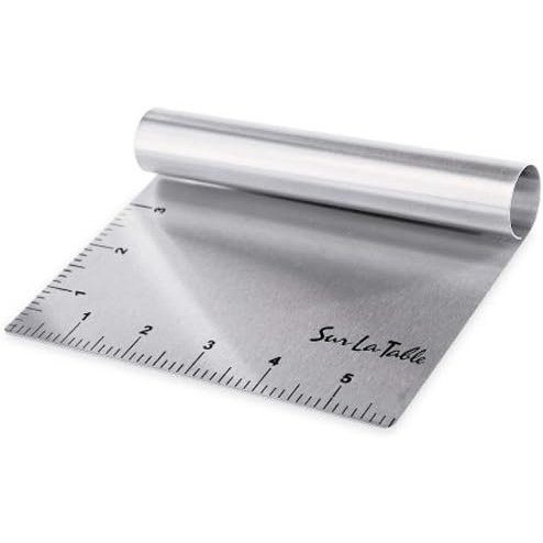 image:imageSur La Table Stainless Steel Bench Scraper Sharp Rigid Blade for Dough Cutting Portioning and Surface Cleaning
